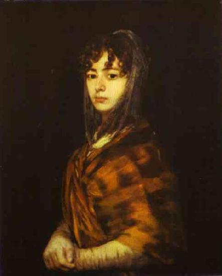 Francisco Jose de Goya Senora Sabasa Garcaa. oil painting image